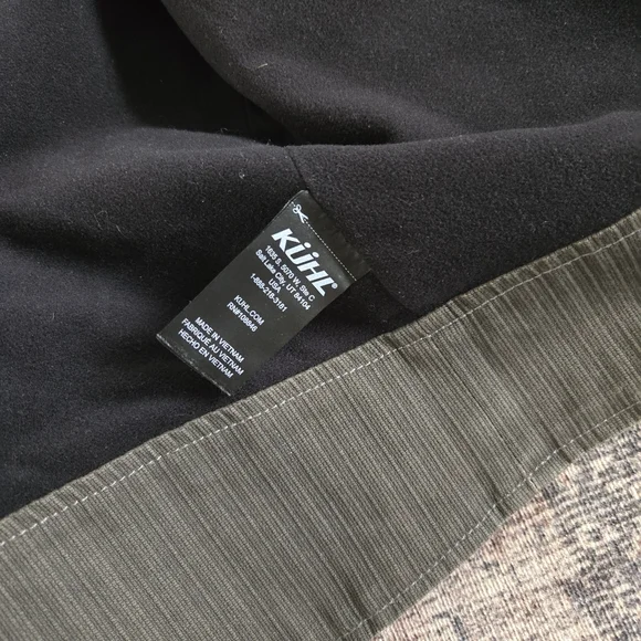 Kuhl Burr Jacket Mens XXL Gray Olive Green Zip-up Waxed Canvas Gunmetal Sty 1052 - Picture 10 of 13